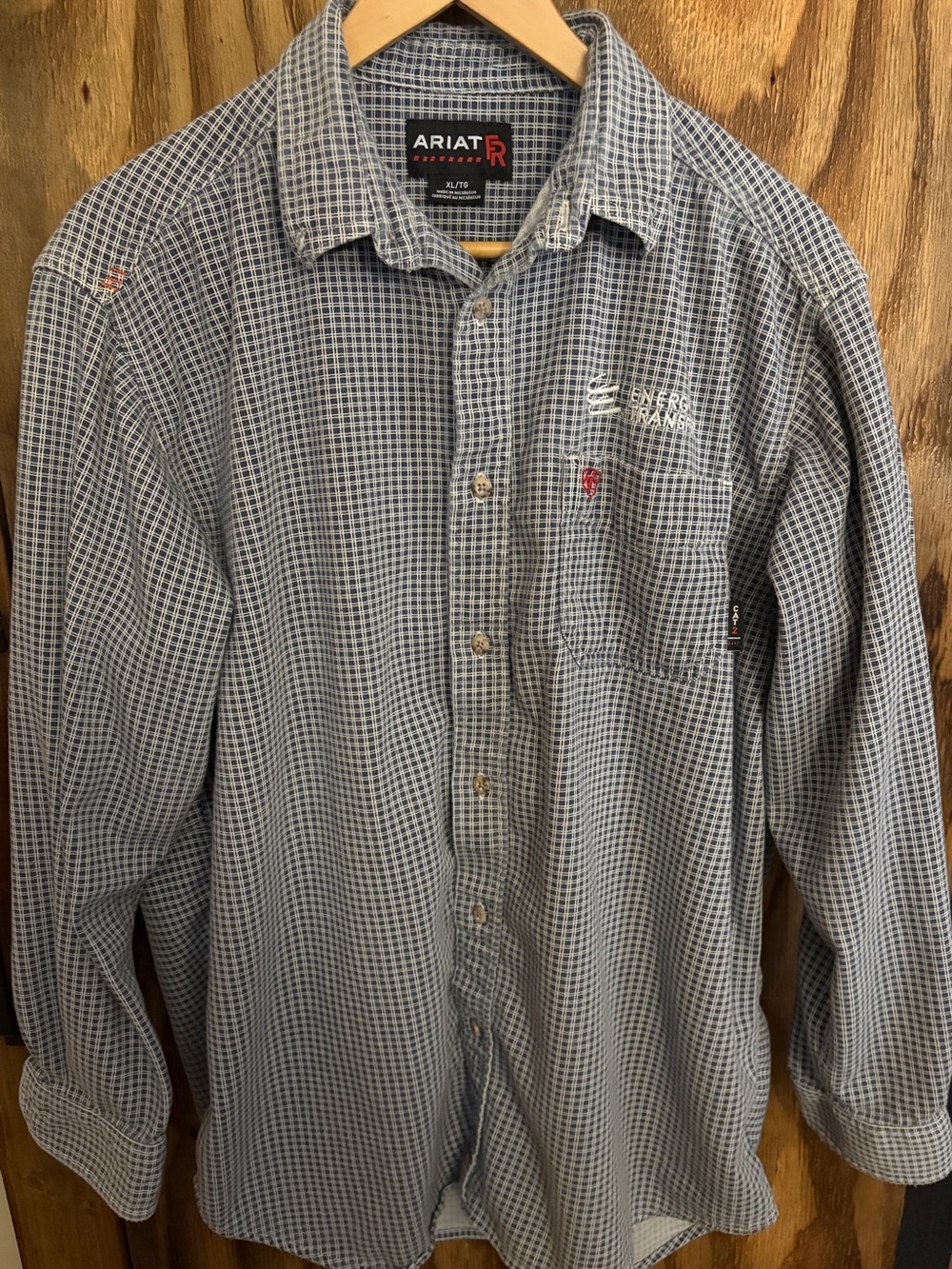 Men’s Ariat FR long sleeve button down workwear size XL